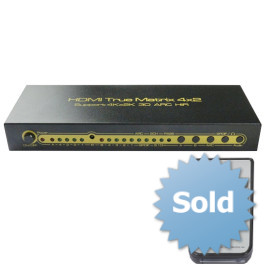 Matrix switcher 4x2 HDMI v1.4 with audio and SPDIF