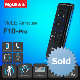 MELE F10 PRO 2.4GHz Wireless Remote Control, Fly Air Mouse, Keyboard with GYRO MIC (3-in-1) for PC / Android / TV Box