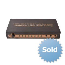 1x2 4K HDMI Switcher Audio Video Switch Splitter for HDTV DVD Sweet