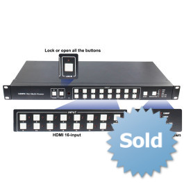 HDMI 16x1 Multiviewer з Безшовним Switcher HDS-8161SL