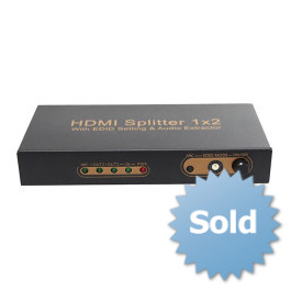 Splitter HDMI 1x2 HDMI With EDID Setting ARC Audio Extractor, 3D, 4K