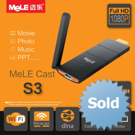Smart TV Stick MeLE Cast S3, WiFi HDMI Dongle, AirPlay, EZCast, Miracast, Mirror, DLNA, Wireless, Display Player для Android/iOS/Windows