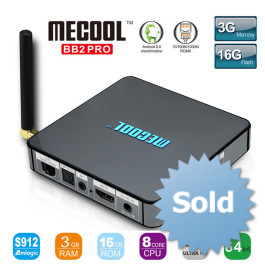 Smart TV Box BB2 PRO Android 6.0 Amlogic S912 DDR4 3GB/16G KODI 17.0 VP9 Dual Band WiFi 1000M LAN H.265 4K 3G UHD 