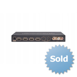 Перемикач HDMI 3x1 4K TOSLINK аудіоперемикач ARC