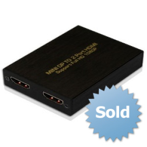 Mini DP to 2 Port HDMI convert splitter