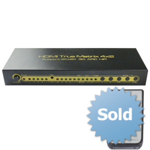 Matrix switcher 4x2 HDMI v1.4 with audio and SPDIF