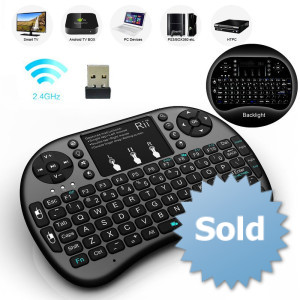 Мультимедійна клавіатура, бездротова Riitek РТ-MWK08 I8 2.4G, сенсорна панель, акумулятор