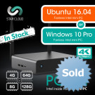 Міні ПК Star Cloud PCG 61 з Windows 10 Pro або Ubuntu Braswell Celeron N3150 SSD DDR3 1000M LAN 5G WiFi HDMI VGA
