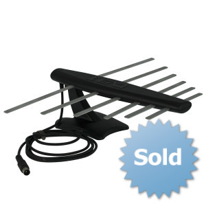 Антена телевізійна активна кімнатна LOGO-12К для ефірного аналогового і цифрового телебачення стандарту DVB-T/DVB-T2