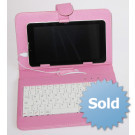 Leather ETUI + Keyboard Tablet 7 inches micro USB