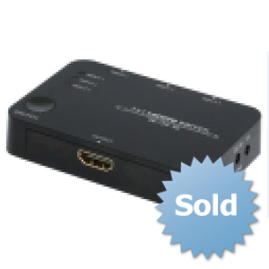 Перемикач HDMI 3x1 HDMI v1.4, 4Kx2K, HDTV HDCP 3D DTS-HD Dolby TrueHD